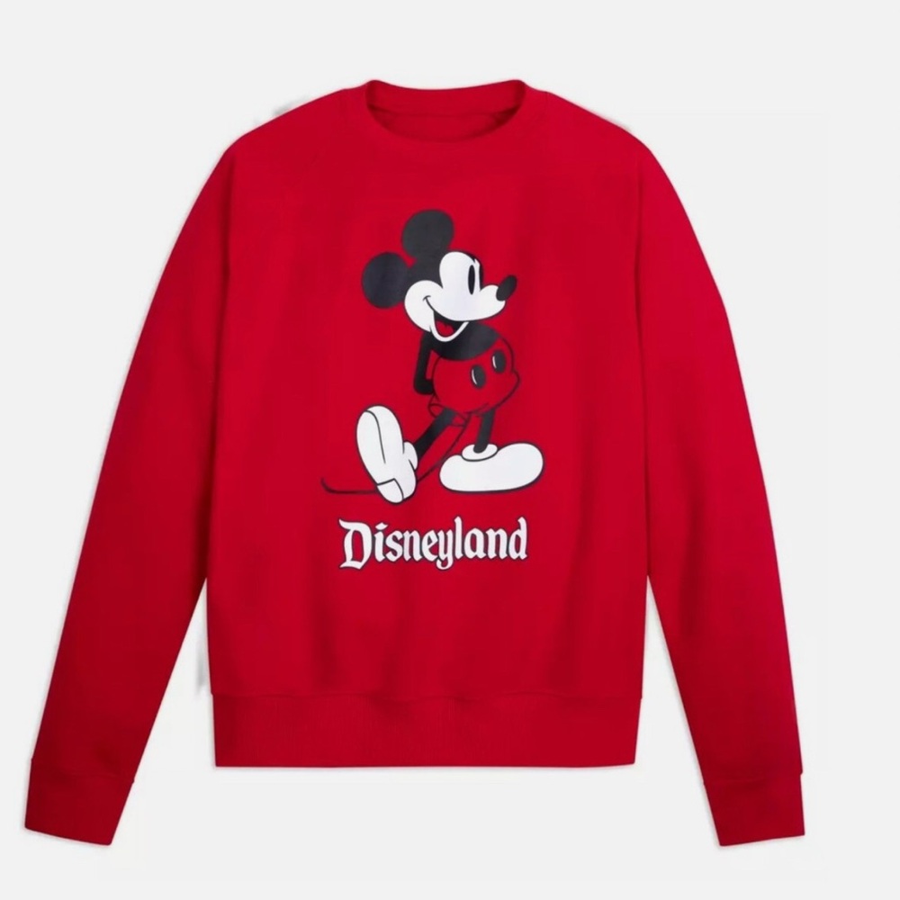 Disney Red Crewneck Sweater with Mickey Mouse